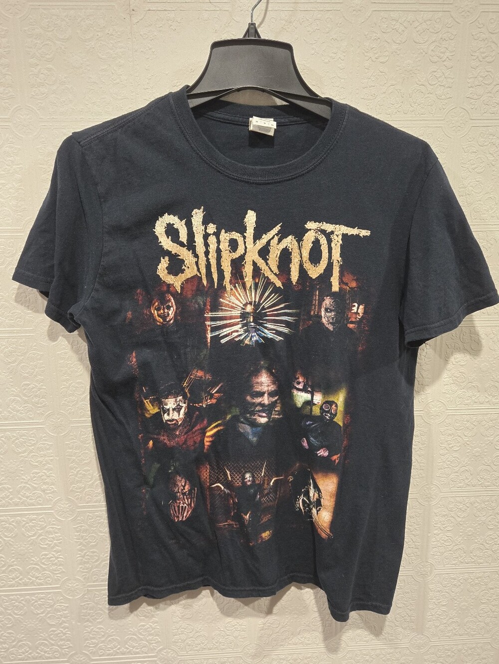 Vintage Slipknot Band T-Shirt Size Medium Graphic Tee Black